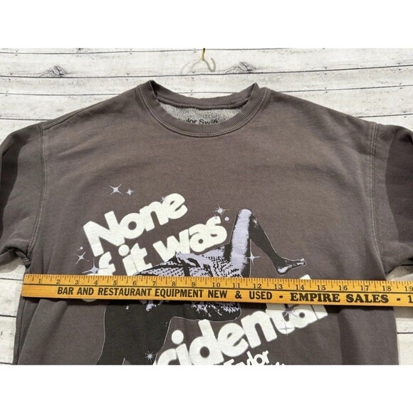 Taylor Swift Crewneck Sweatshirt Sz XS None Of It Was Accidental Midnights - Picture 10 of 16
